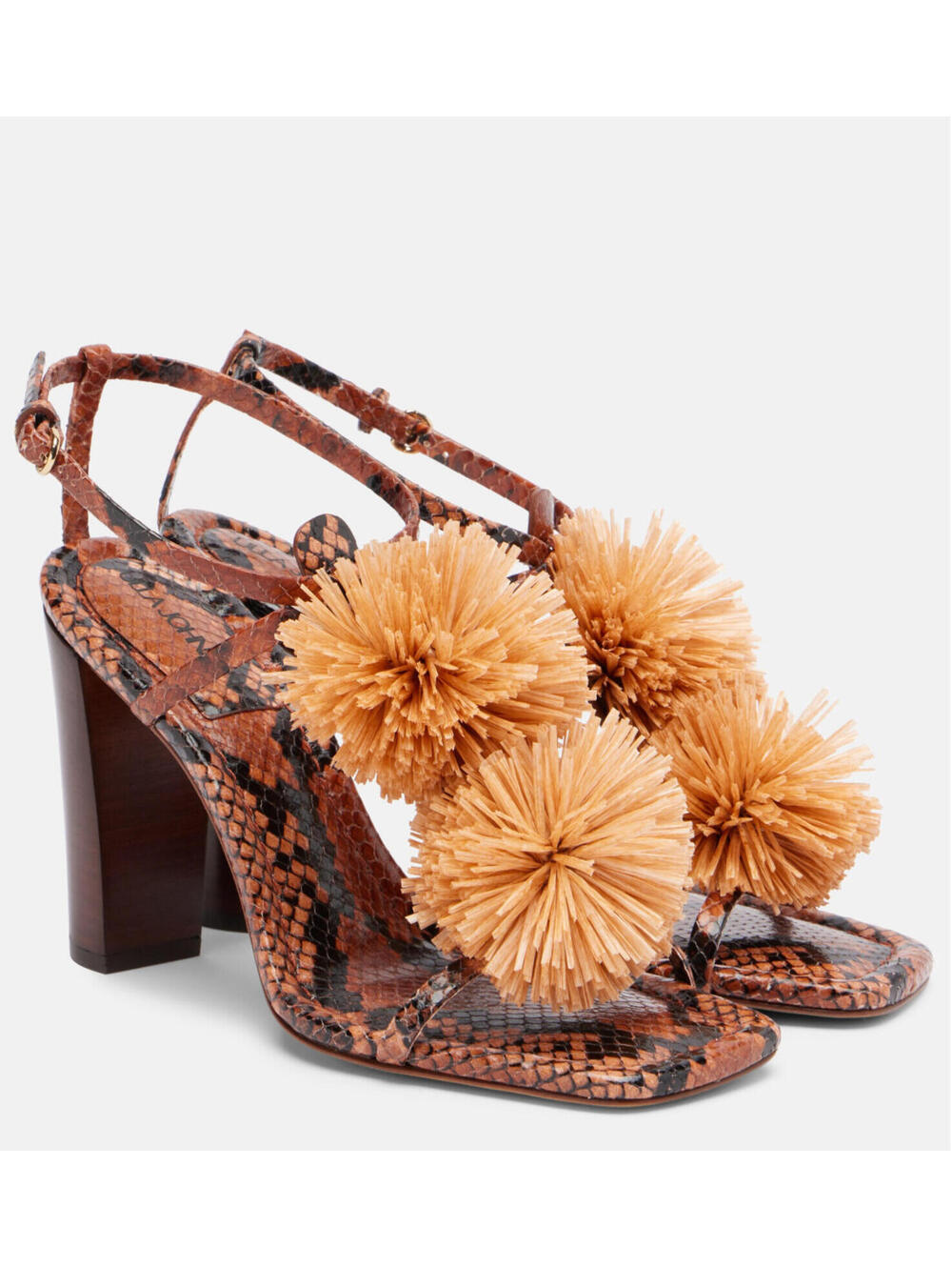 Ulla Johnson Isolde Leather Raffia Sandal, $850 BRAND NEW, US 6, IT 36-S166
